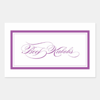 Pegatina Rectangular Personalizado_Beef Kabobs