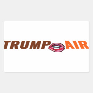 Pegatina Rectangular Personalizado de aire caliente de Trump