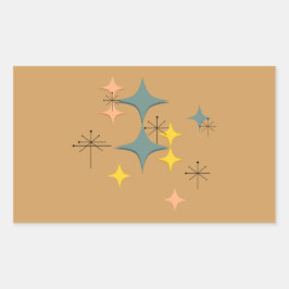 Pegatina Rectangular Personalizado de estallidos atómicos en los Juegos