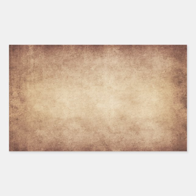 Pegatina Rectangular Personalizado de fondo de papel antiguo de pergami (Anverso)