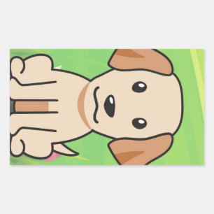 Pegatina Rectangular personalizado de laboratorio amarillo