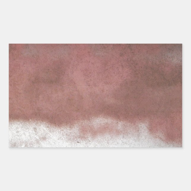 Pegatina Rectangular personalizado de lujo rosa y blanco (Anverso)