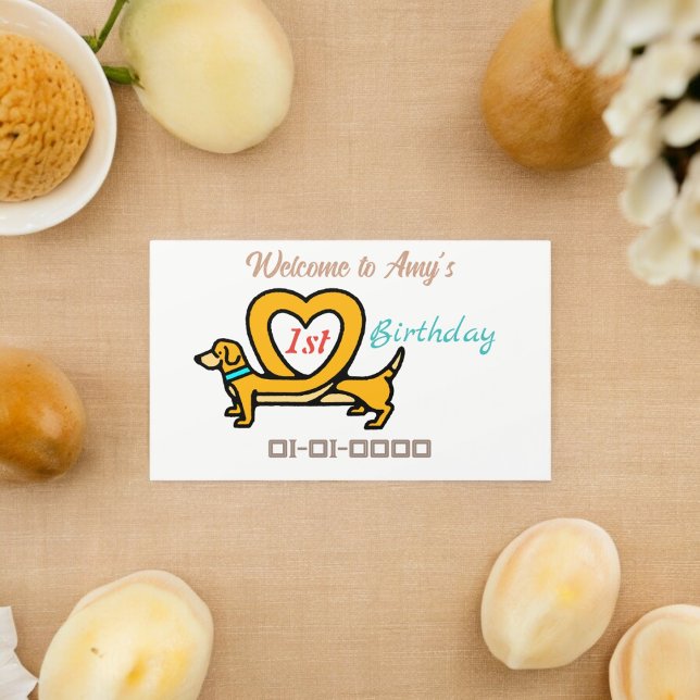 Pegatina Rectangular Personalizado de perro (pet animal dog party theme sticker,birthday party sticker,gift pack,envelope,return gift sticker)