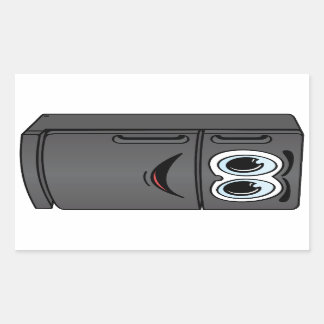 Pegatina Rectangular Personalizado de refrigerador negro
