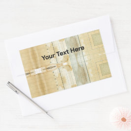 Pegatina Rectangular Personalizado de texto Coffee Sed Ledger Contabili