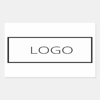 Pegatina Rectangular Personalizado Empresa con logotipo comercial