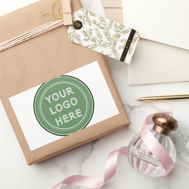 Pegatina Rectangular personalizado, moderno, Minimalista y elegante (Regalar)