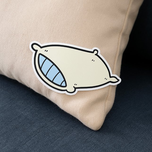 Pegatina Rectangular Personalizado Pillow con gigante (Subido por el creador)