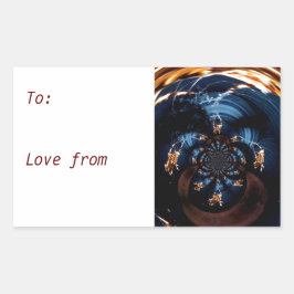 Pegatina Rectangular Personalizado web Spooky Spiders