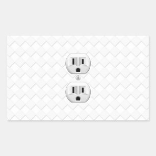 Pegatina Rectangular Personalizar del Divertido de salida de pared de e