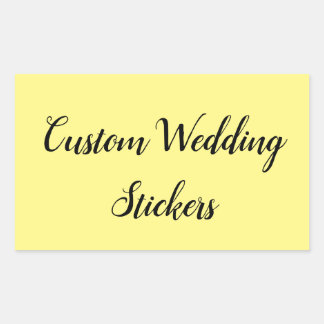 Pegatina Rectangular Personalizar su propio boda