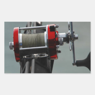 Pegatina Rectangular Pesca por destino