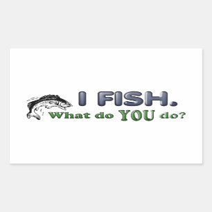 Pegatina Rectangular Pesco. ¿Qué USTED hace?