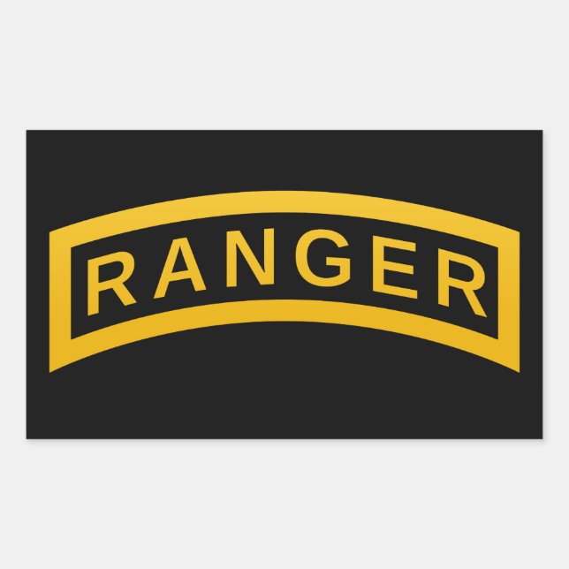 Pegatina Rectangular Pestaña Ranger (Anverso)