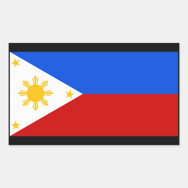 Pegatina Rectangular Philippines (Anverso)