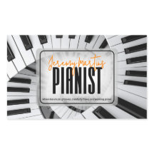 Piano Moderno Espirales Negro&Blanco Naranja Piani