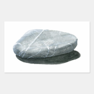Pegatina Rectangular Piedra