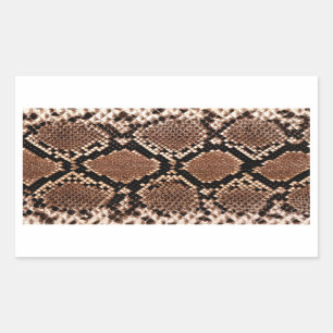 Pegatina Rectangular Piel de serpiente Diamond Rattlesnake
