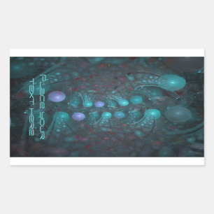 Pegatina Rectangular Piel extranjera 001