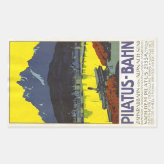 Pegatina rectangular Pilatus Bahn