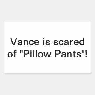 Pegatina Rectangular Pillow Pants Asusta Vance Hankamer Artjunkhaus Div
