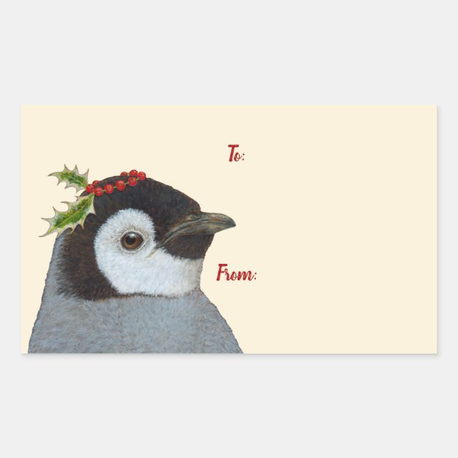 Pegatina Rectangular Pip el pingüino a/de los pegatinas (Anverso)