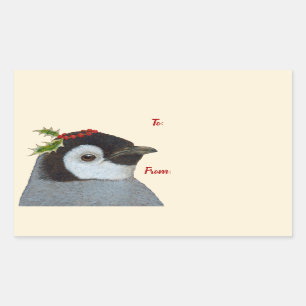 Pegatina Rectangular Pip el pingüino a/de los pegatinas