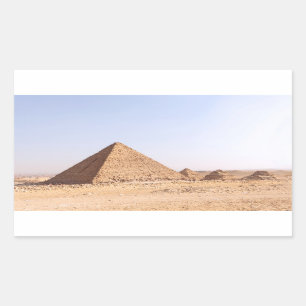Pegatina Rectangular Pirámides de Egipto