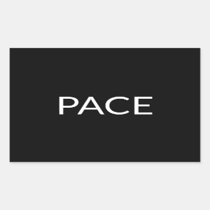 Pegatina Rectangular Piscina blanca negra italiana paz simple minimalis
