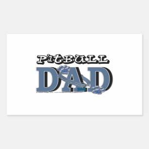 Pegatina Rectangular Pitbull DAD