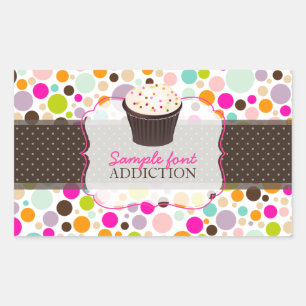Pegatina Rectangular PixDezines diy, chicle+aguacate