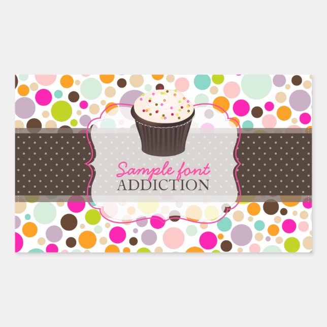 Pegatina Rectangular PixDezines diy, chicle+aguacate (Anverso)