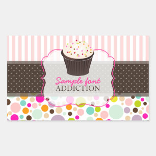 Pegatina Rectangular PixDezines diy, chicle+aguacate