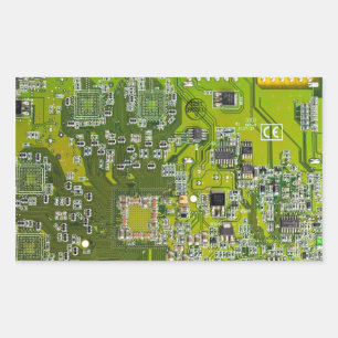 Pegatina Rectangular Placa del circuito impreso del conjunto del circui