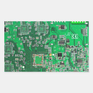 Pegatina Rectangular Placa del circuito impreso para el circuito verde 