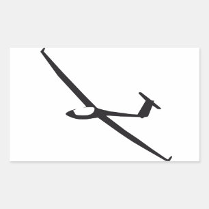 Pegatina Rectangular Planeador
