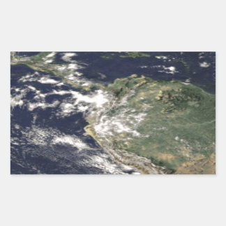 Pegatina Rectangular Planeta Tierra