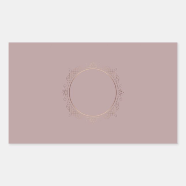 Pegatina Rectangular Plantilla Creativa en Blanco con Texto Personaliza (Anverso)