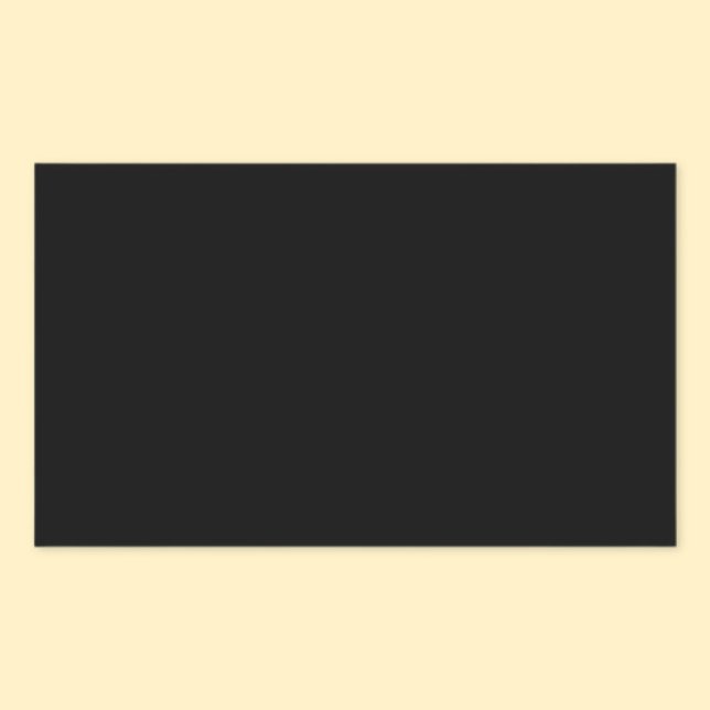 Pegatina Rectangular Plantilla de color sólido negro puro (Subido por el creador)