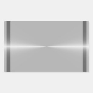 Pegatina Rectangular Plantilla de fondo Metalizado de acero brillante
