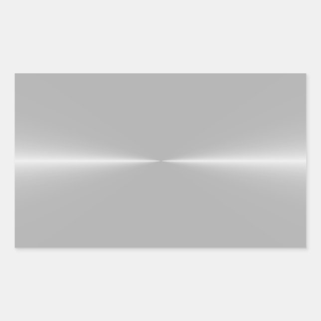 Pegatina Rectangular Plantilla de fondo Metalizado de acero brillante (Anverso)