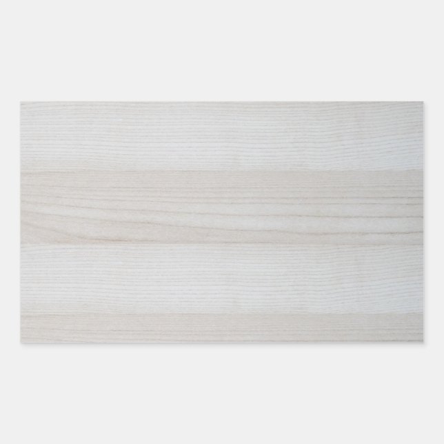 Pegatina Rectangular Plantilla de madera en blanco Naturaleza de diseño (Anverso)