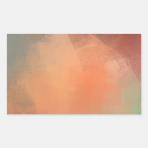 Pegatina Rectangular Plantilla elegante en blanco moderna arte abstract