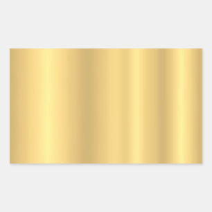 Pegatina Rectangular Plantilla en blanco elegante con texto dorado
