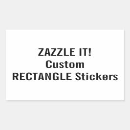 Pegatina Rectangular Plantilla en blanco personalizada de RECTANGLE nav