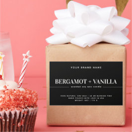 Pegatina Rectangular Plantilla moderna de empaquetado de etiquetas de v