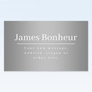 Pegatina Rectangular Plantilla promocional editable para empresas, etc.