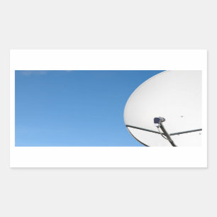 Pegatina Rectangular Plato satelital