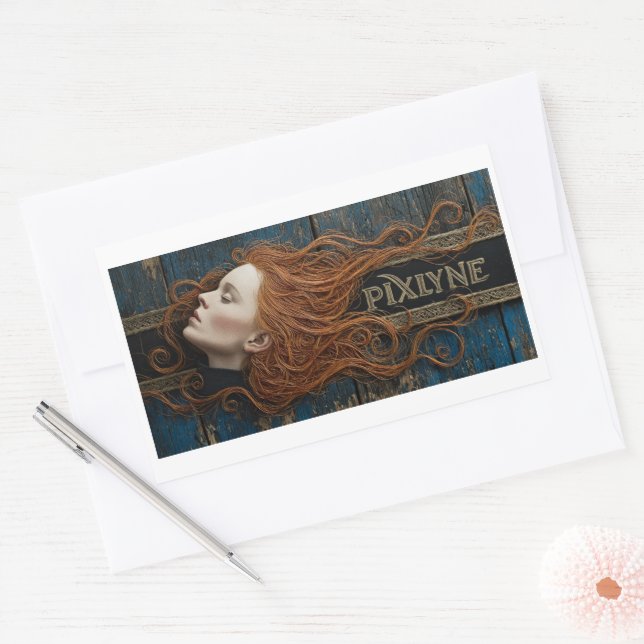 Pegatina Rectangular Plumita Voladora Sticker Sheet (Sobre)