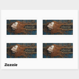 Pegatina Rectangular Plumita Voladora Sticker Sheet